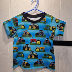 T-shirt traktor blå