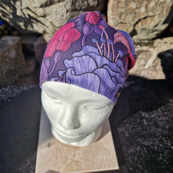 Mössa fucsia lila