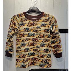 T-shirt traktor brunt
