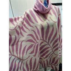Poncho löv cerise