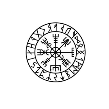 Reflexset mössa och buff vegvisir med runor storlek 48-58