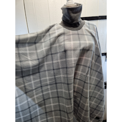 Poncho grå rutig