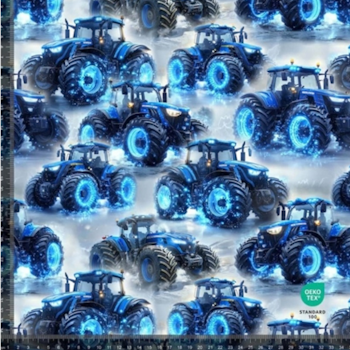 T-shirt ny blå traktor