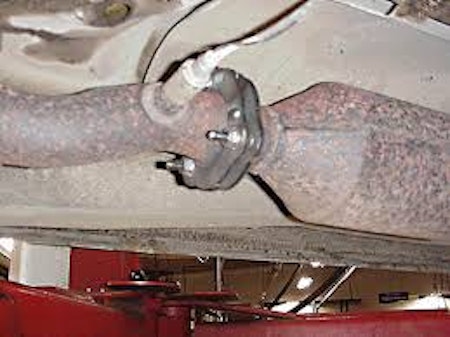 Avgasfläns 58 mm utan bultar Volvo 240, 740, 940