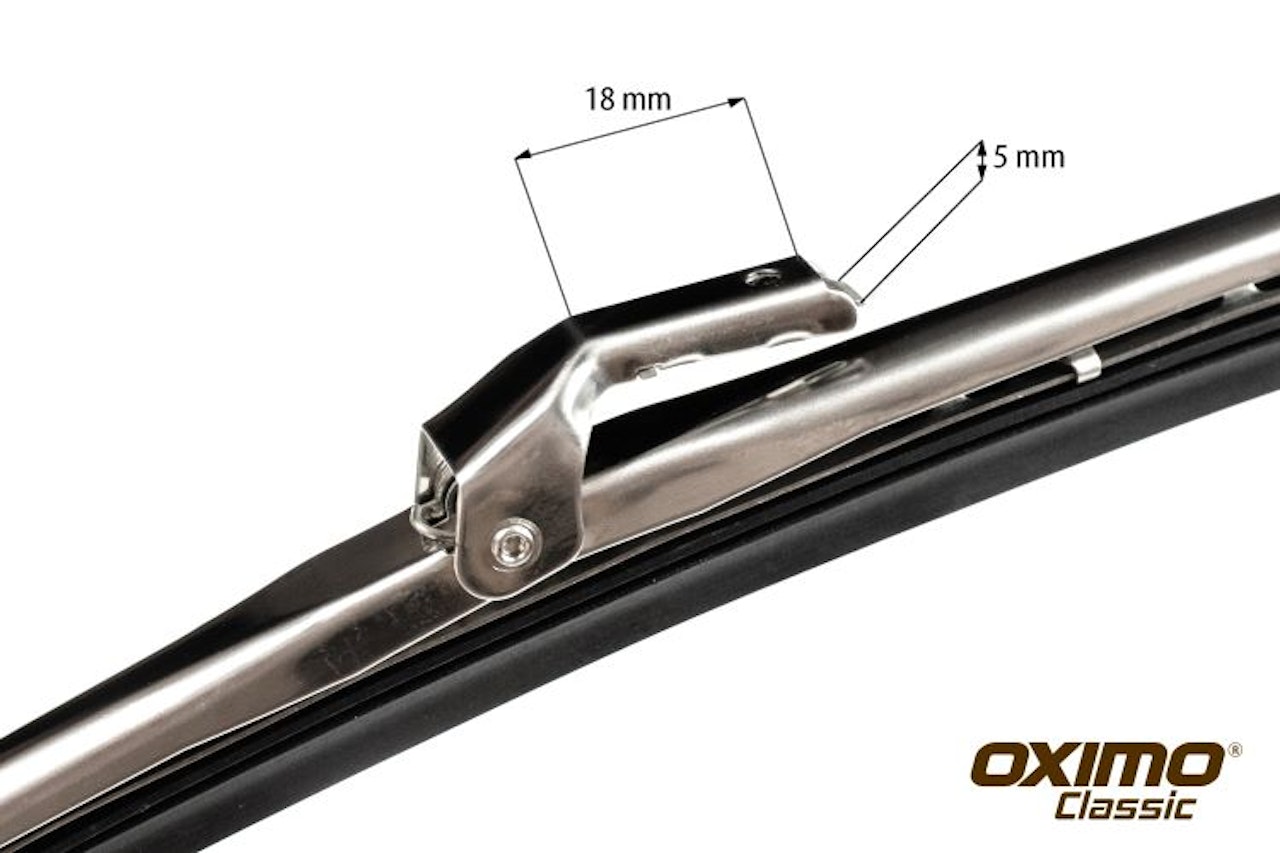 Torkarblad i polerat rostfritt stål, för arm med 5 mm rak anslutning - CS  BILTEKNIK - Avgasupphängningar till Volvo