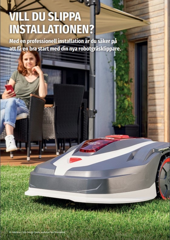 Robotinstallation upp till 800m² PJ-Alltjänst
