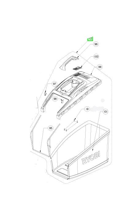 Ryobi uppsamlare 5131035749