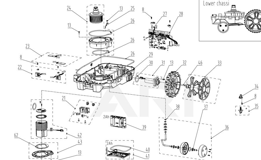 Greenworks Drivmotor RA310122355