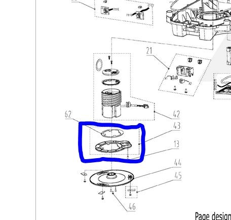 Greenworks Height Adjustment Felt Cover RA341122355