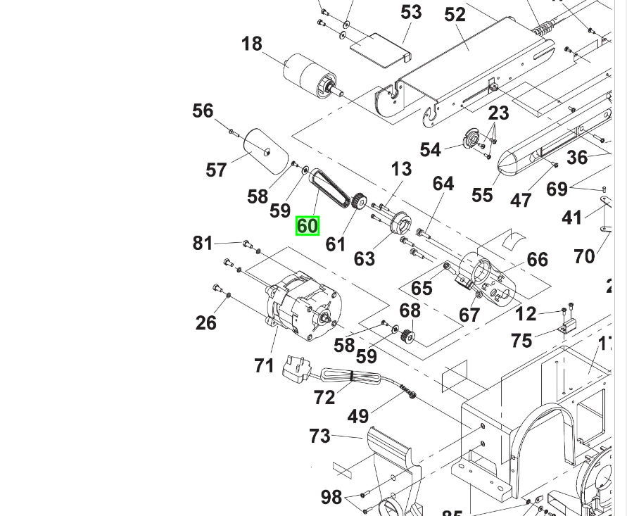 Ryobi belt 5131037595