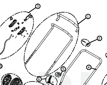 Greenworks Upper tube Assembly RA333031558A