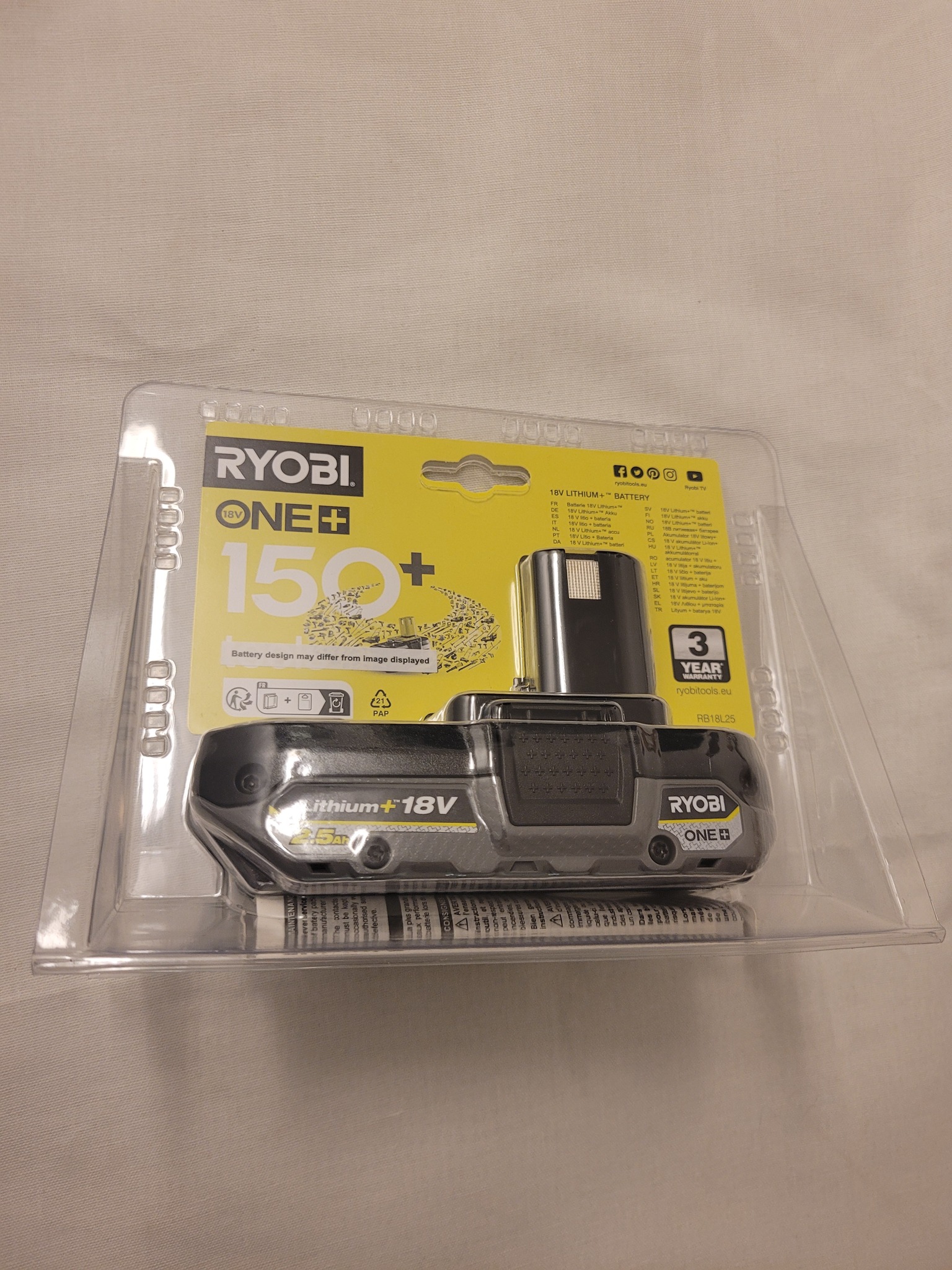 Ryobi RB 18L25 Batteri 18V 2.5Ah