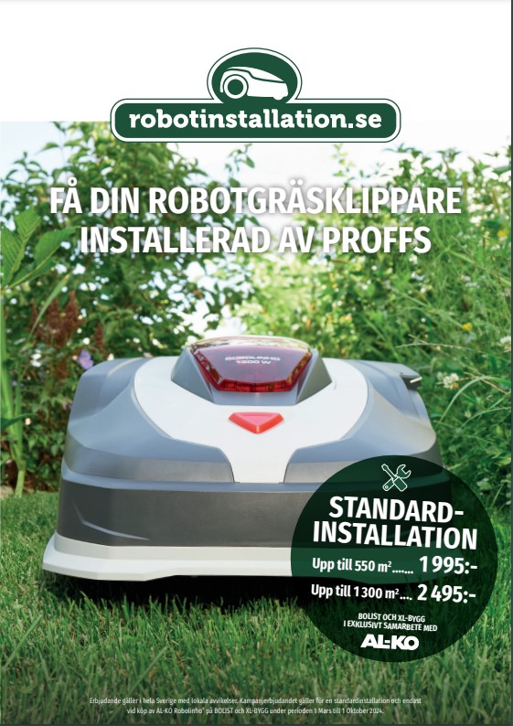 Robotinstallation upp till 800m2 Bolist/XL-Bygg
