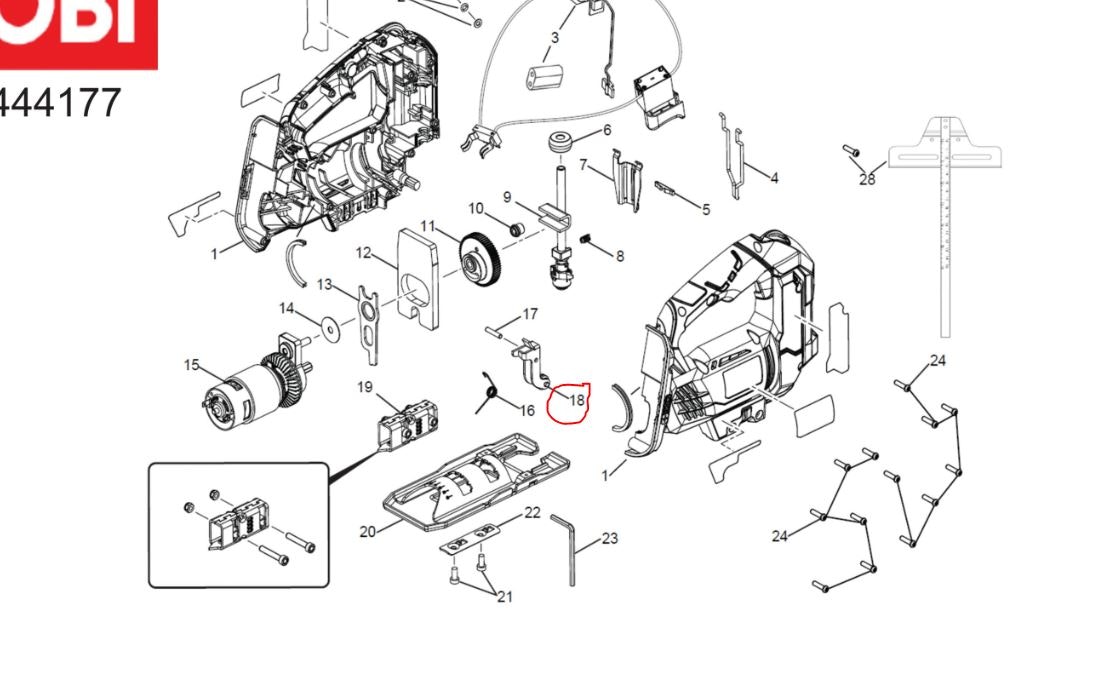Ryobi 5131032084 GUIDE ROLLER