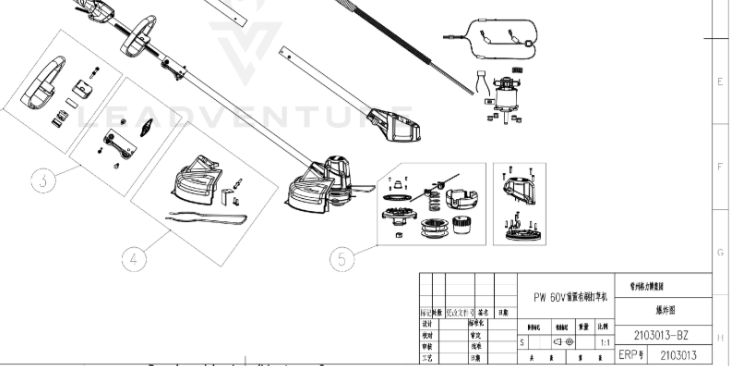 Powerworks Trimmer huvud RA341011429V2