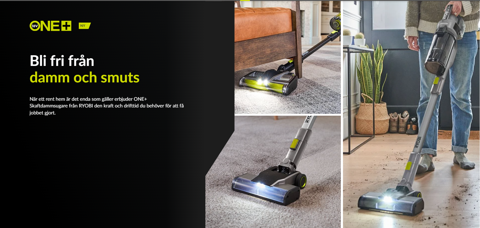 Ryobi RSVS18BL-0 Brushless Stick Vac