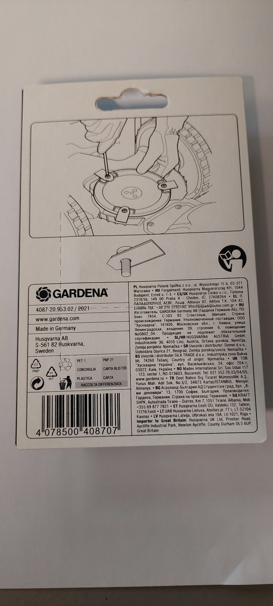 Gardena Knivsats 9 pack 9668095-01