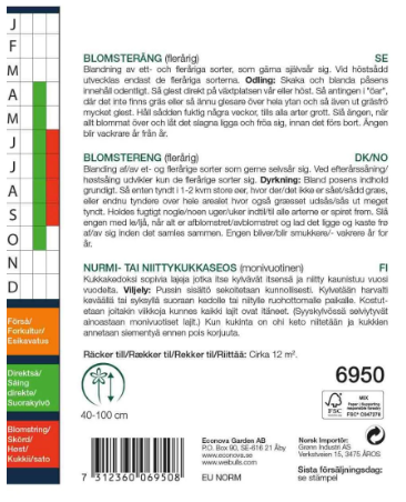 Weibulls Blomsterängsblandning, storportion 'Mix'