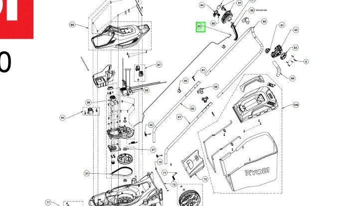 Ryobi Cabel 5131042255