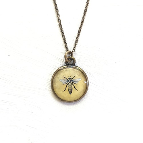Halsband – Queen Bee, bronsfärg