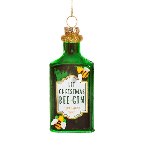 Julgransprydnad – Let Christmas Bee-Gin