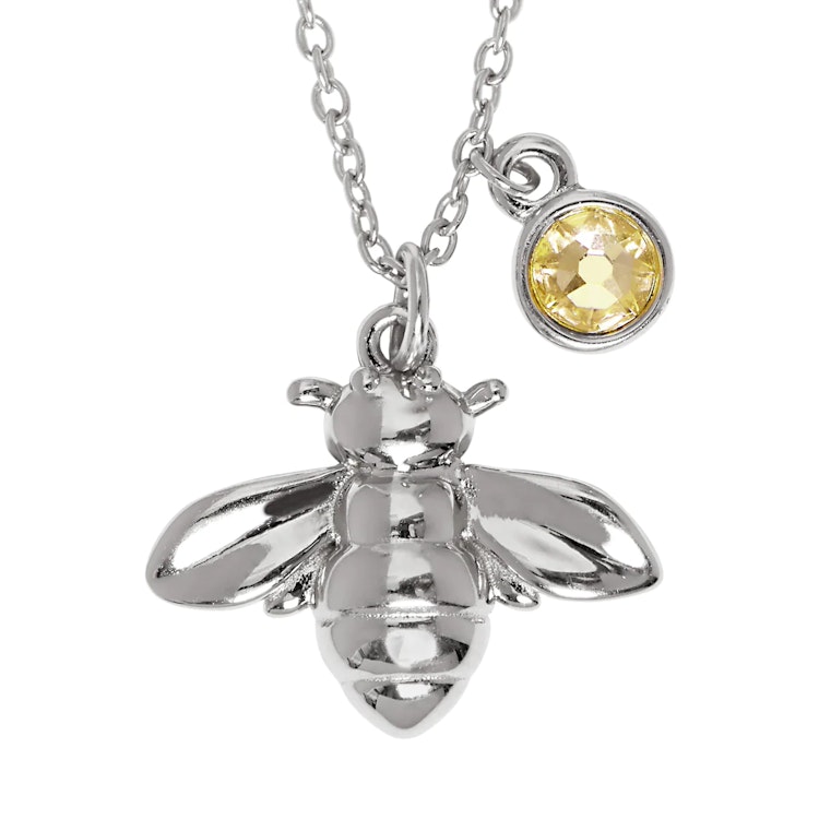 Halsband – Sparkle Bee, silver