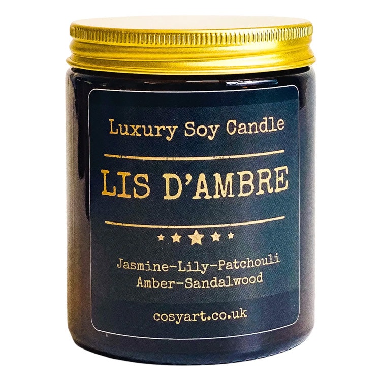 Doftljus, glasburk 180 ml – Lis D'Ambre