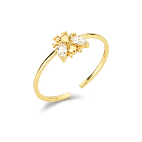 Ring – Geneve Honey Bee, guld – klar