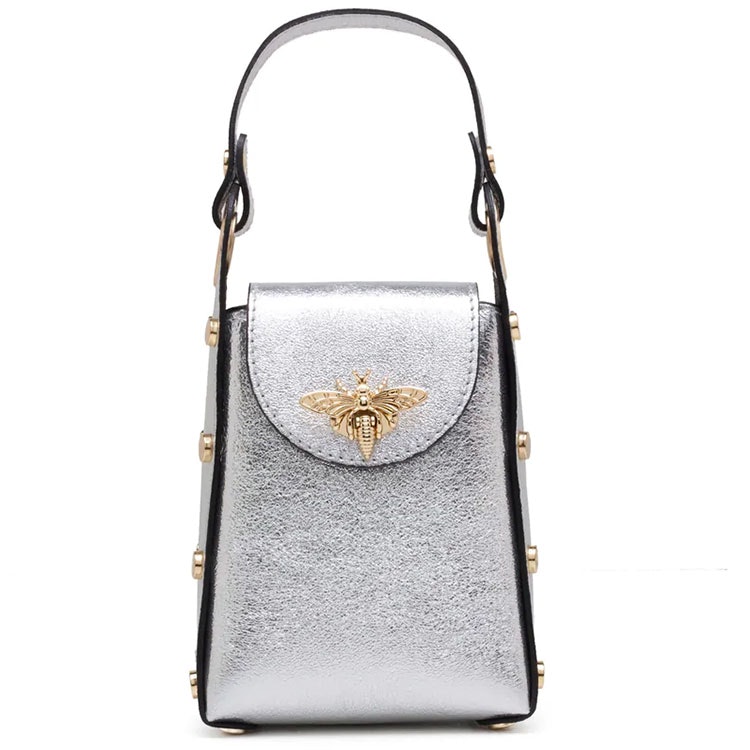 Handväska – The Bee Bag, silver