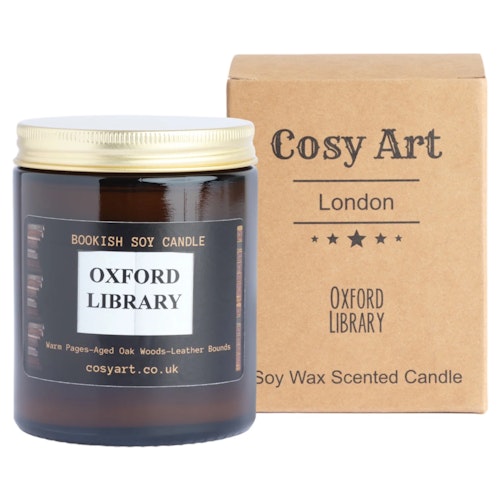 Doftljus, glasburk 180 ml – Oxford Library