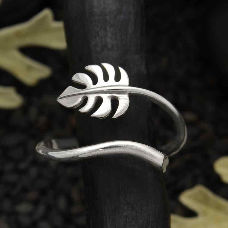Ring – Monsterablad, silver