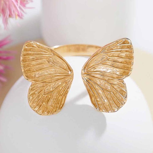 Ring – Fjärilsvingar, brons