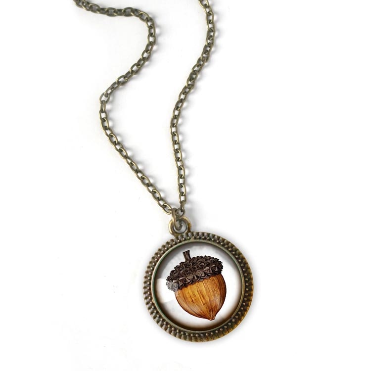 Halsband, stor berlock – Ekollon