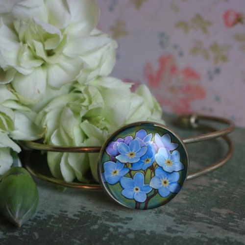 Manschettarmband – Förgätmigej