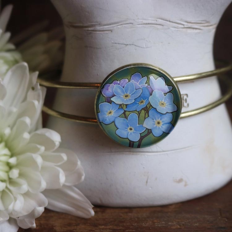 Manschettarmband – Förgätmigej