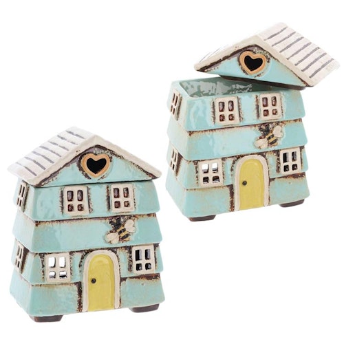 Vax- och oljebrännare – Village Pottery, Beehive house aqua