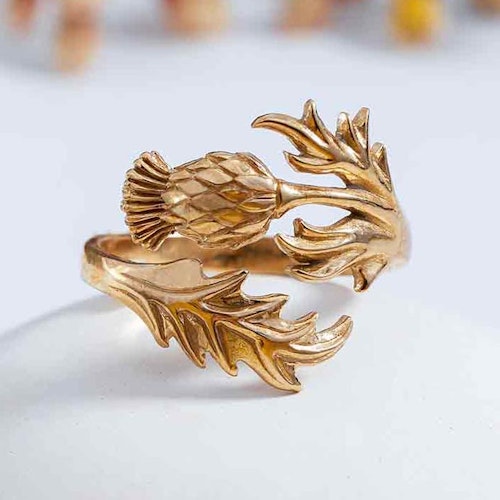Ring – Tistel, brons