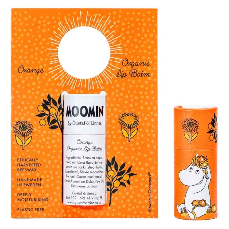 Ekologiskt Läppcerat av bivax med smak av apelsin – Moomin by G&L