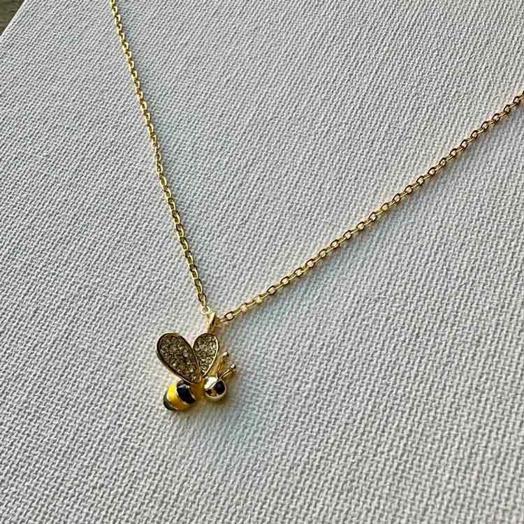Halsband – Sparkly bee