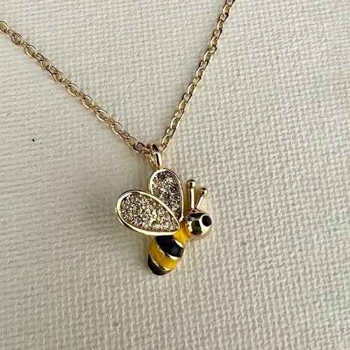 Halsband – Sparkly bee