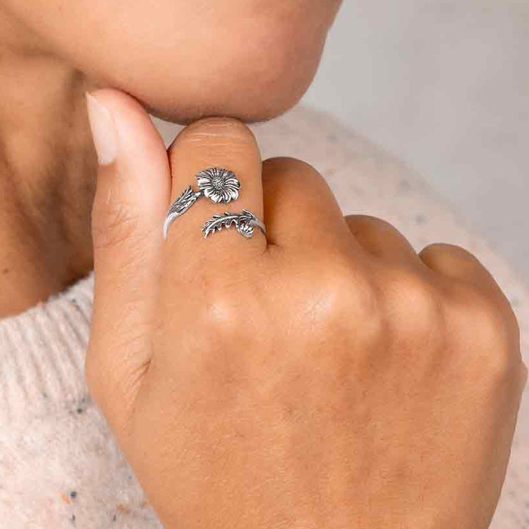 Ring – Tusensköna, silver