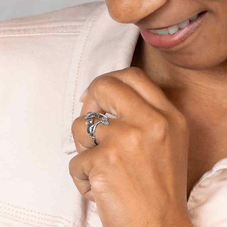 Ring – Mus & björnbär, silver