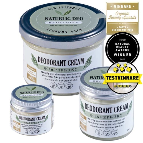 Naturlig Deo – Ekologisk deodorant cream Grapefrukt