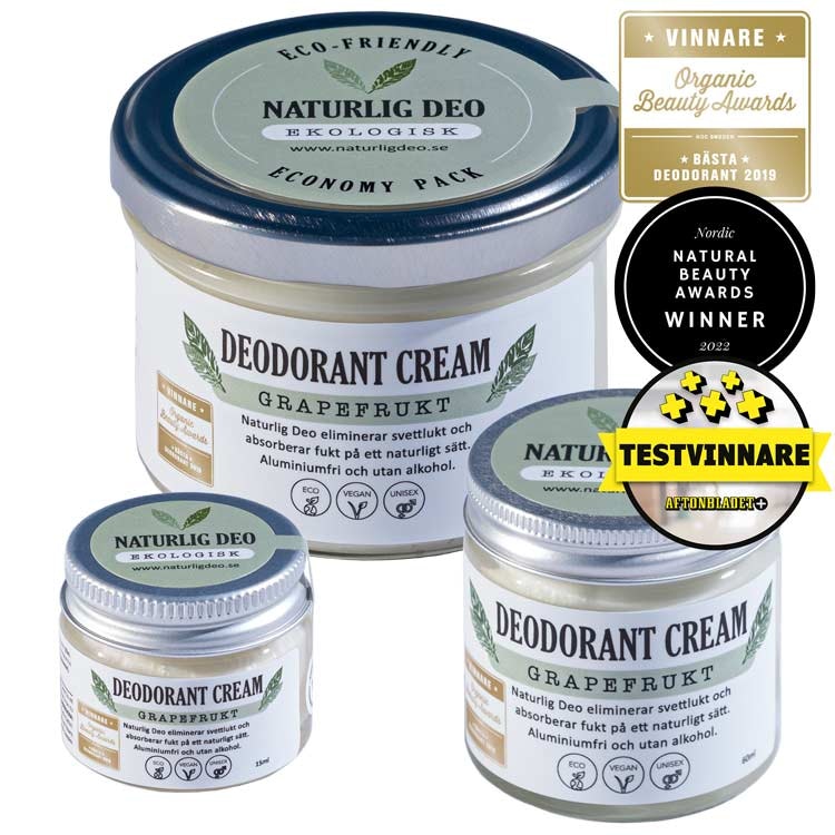 Naturlig Deo – Ekologisk deodorant cream Grapefrukt