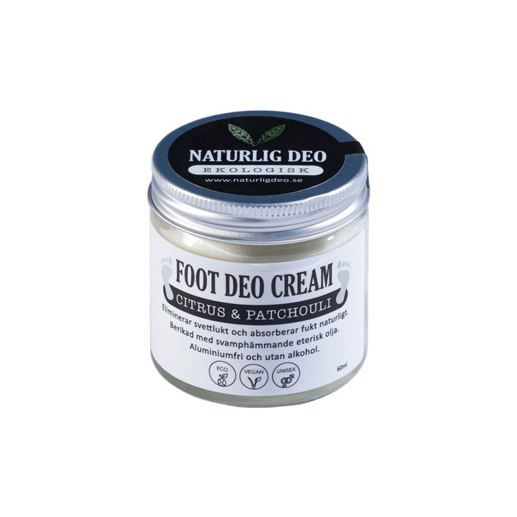 Naturlig Deo – Ekologisk FOOT DEO Cream Citrus & Patchouli