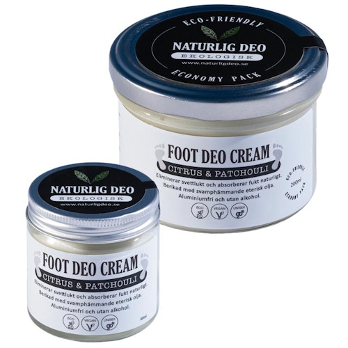 Naturlig Deo – Ekologisk FOOT DEO Cream Citrus & Patchouli