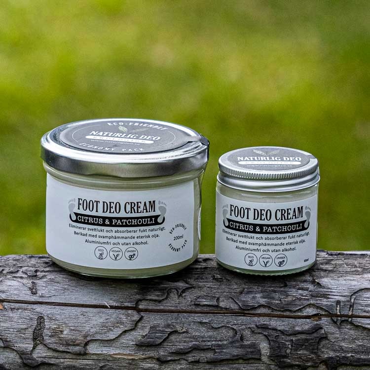 Naturlig Deo – Ekologisk FOOT DEO Cream Citrus & Patchouli
