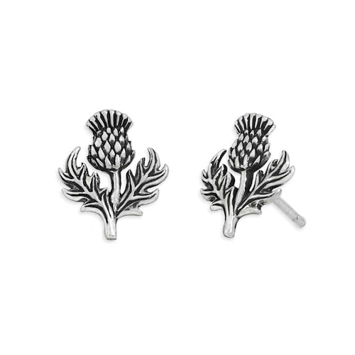 Örhängen – Tistel, silver