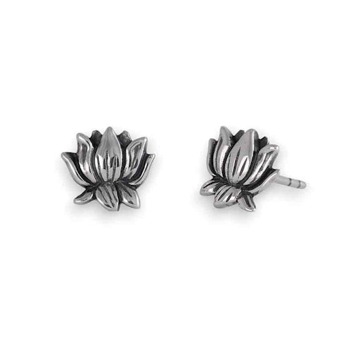 Örhängen – Lotus, silver