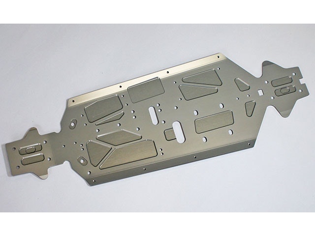 E2432 Mugen MBX8R Chassis. (3mm Hard Anodized Aluminium)